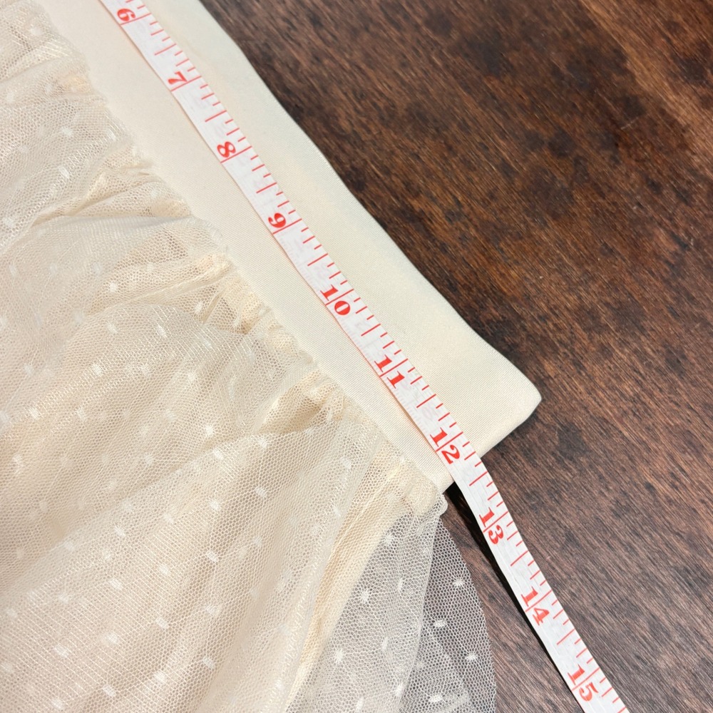 Sincerely Jules Ruffle Tulle Midi Skirt Size S Swiss Dot Coquette Fairy Tiered - Picture 12 of 12